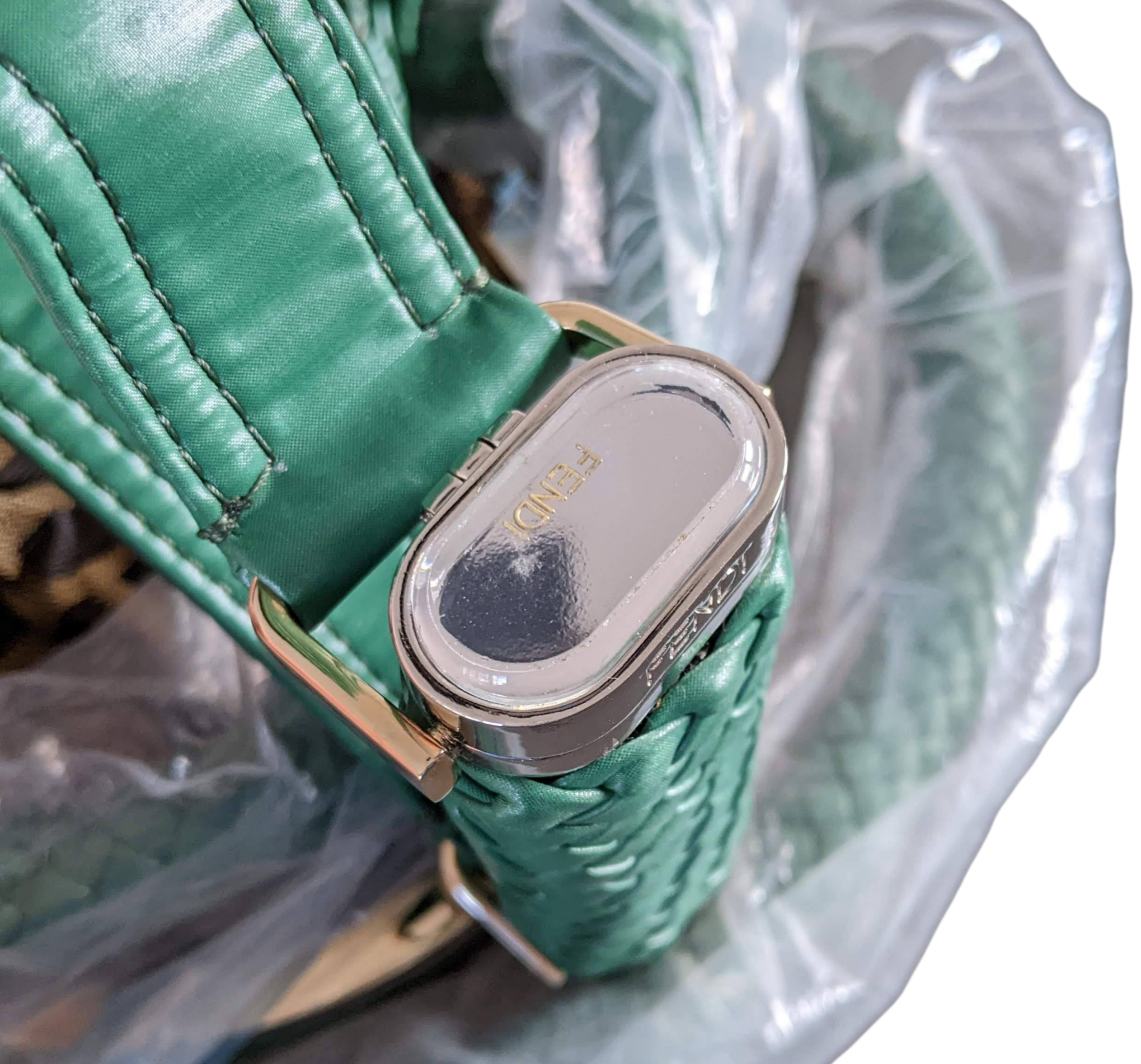 Fendi Moncler Green Nylon Spy Bag Limited Edition 500Pc