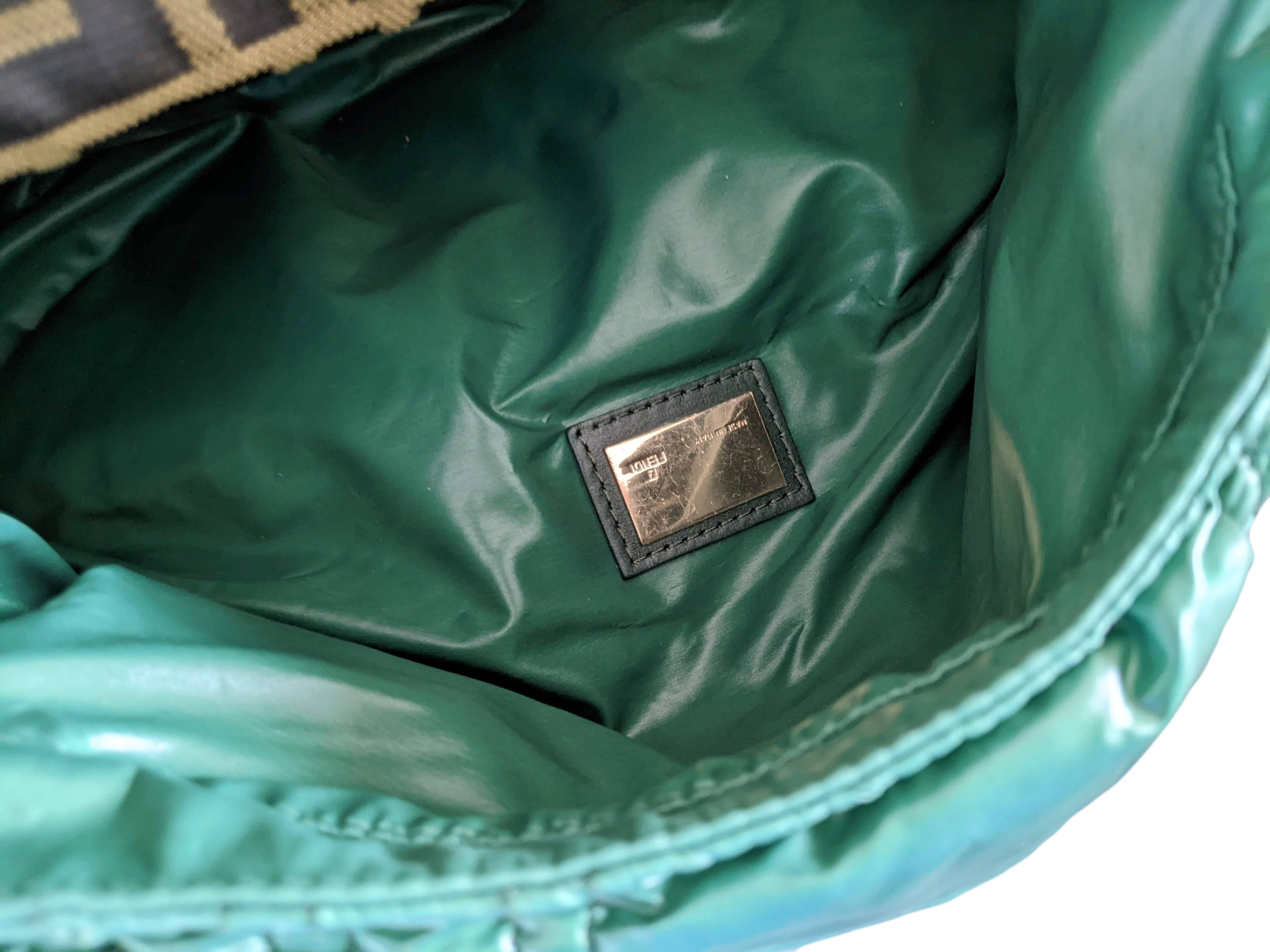 Fendi Moncler Green Nylon Spy Bag Limited Edition 500Pc