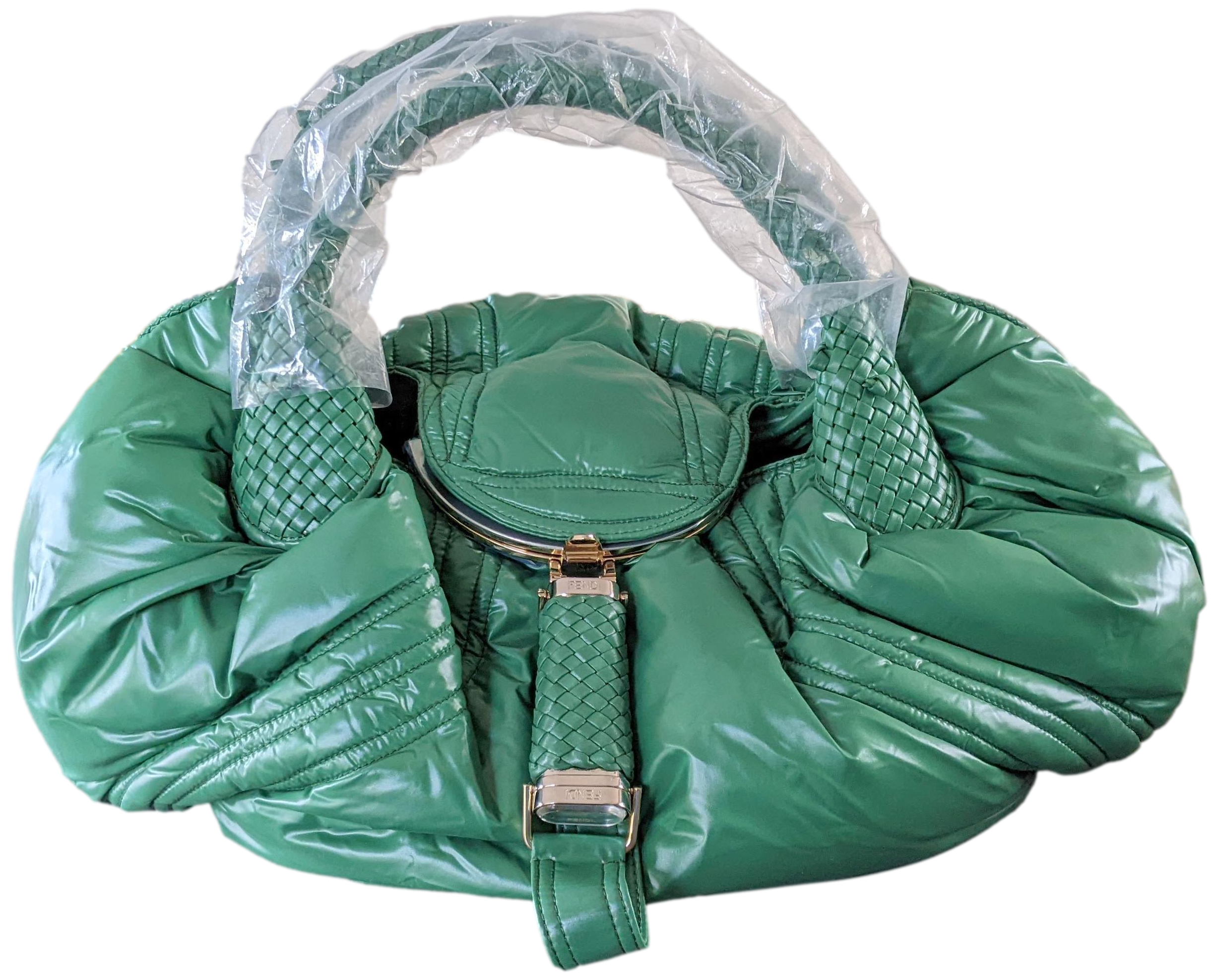 Fendi Moncler Green Nylon Spy Bag Limited Edition 500Pc
