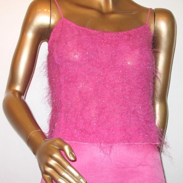 Georgio Armani Pink Sparkling Evening Suit 2pc Sz40 - poupishop