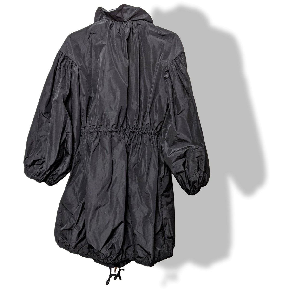 Giambattista Valli Black RUFFLE BALLOON SLEEVE Parka Sz38, New! - poupishop