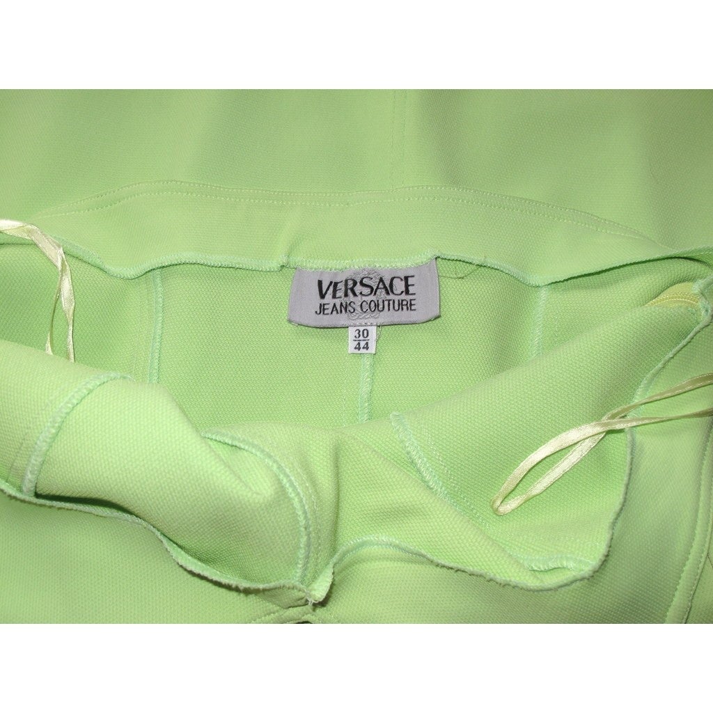Gianni Versace - Jeans Couture Vintage Pistachio Bustier Dress Sz40 - poupishop