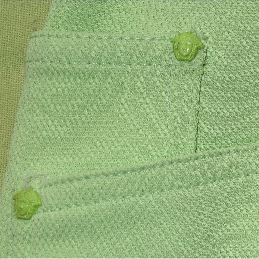 Gianni Versace - Jeans Couture Vintage Pistachio Bustier Dress Sz40 - poupishop