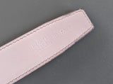 Hermes [184] 2001 Marine/Mauve-Rose Pale Reversible Box/Box Nepal Leather Strap Belt 32 mm, BOX! - poupishop