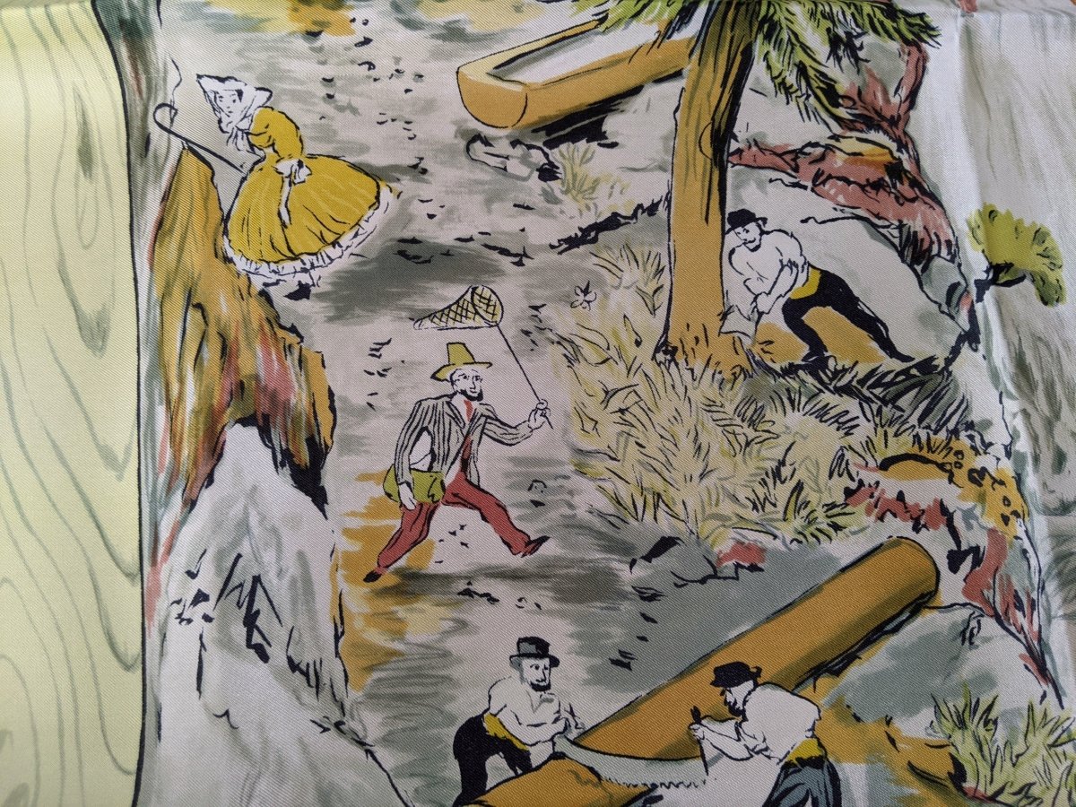 Hermes 1946 Black Border LES JOIES DE LA MONTAGNE by Jean-Louis Clerc, Rare First Issue, Incredible!