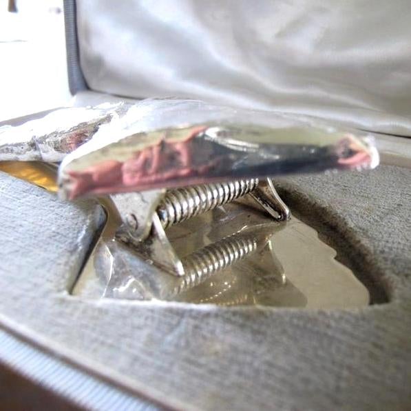 Hermes 1950s Sterling Silver 925 Huge Horse Desk Clip, Box!