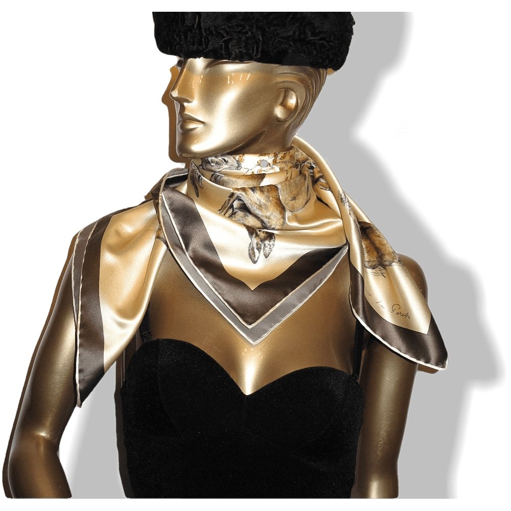 Hermes 1958 Les Biches by Xavier de Poret Soie Sabree