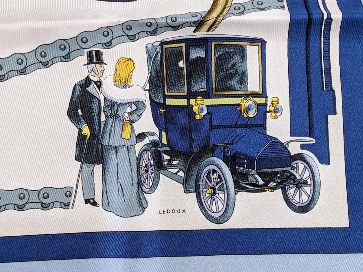 Hermes 1971 Special Issue PRESTIGE MUSEE SCHLUMPF by Philippe Ledoux Twill 90, Limited in Box!