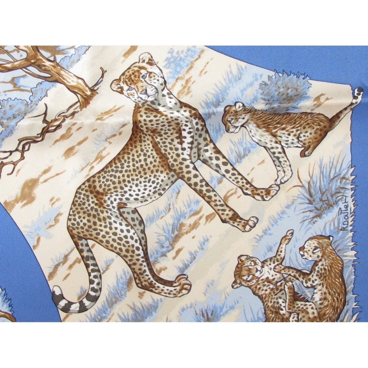 Hermes Tanzanie by Robert Dallet Blanc Matte Overlay Twill 90