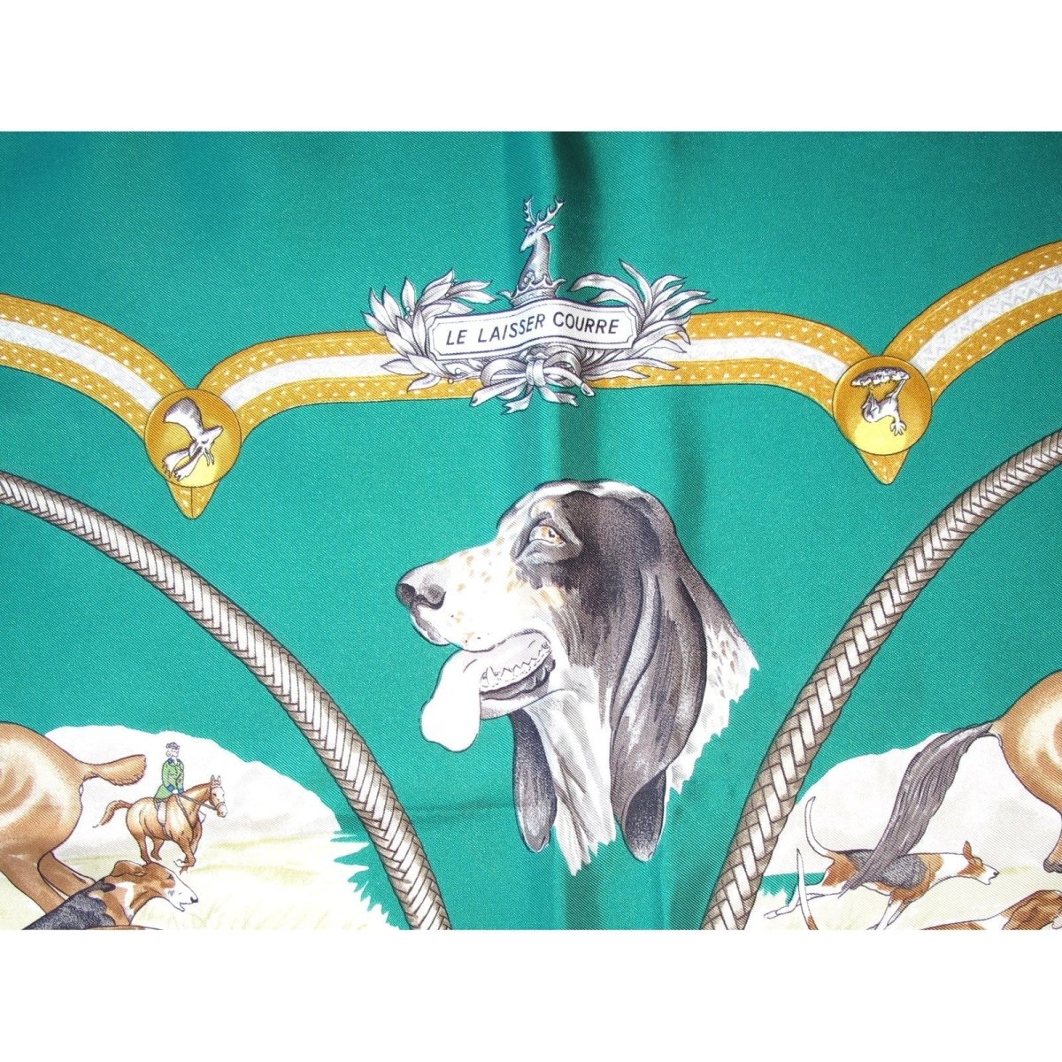 Hermes Le Laisser Courre by Jean de Fougerolle Twill Carre 90