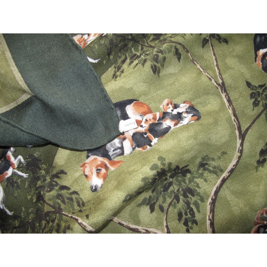 Hermes 80s Green Poitevin Cashmere 90