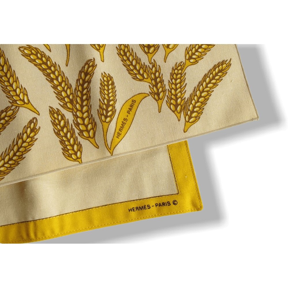 Hermes 1980s Les Bles Set of 2 Table Mats