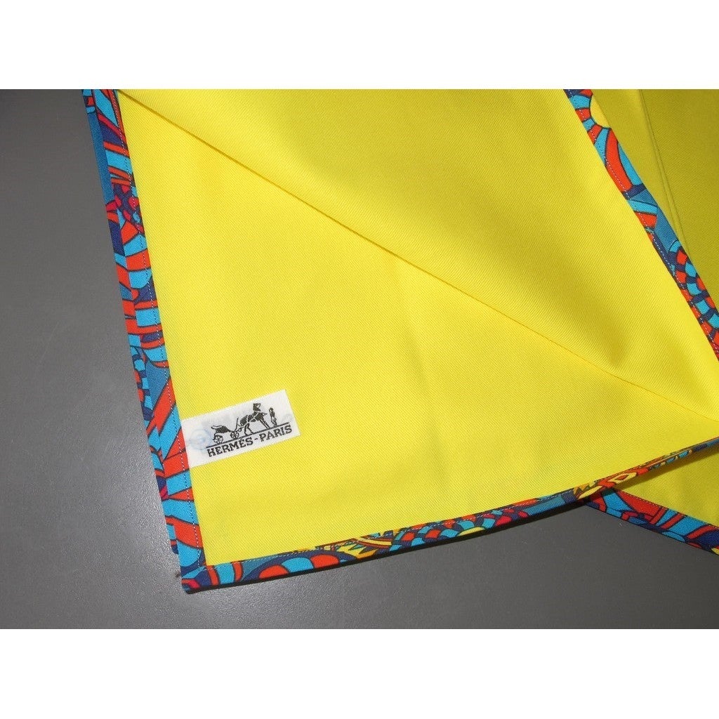 Hermes 1980s Les Rubans du Cheval Tablecloth & 6 Napkins, New! - poupishop