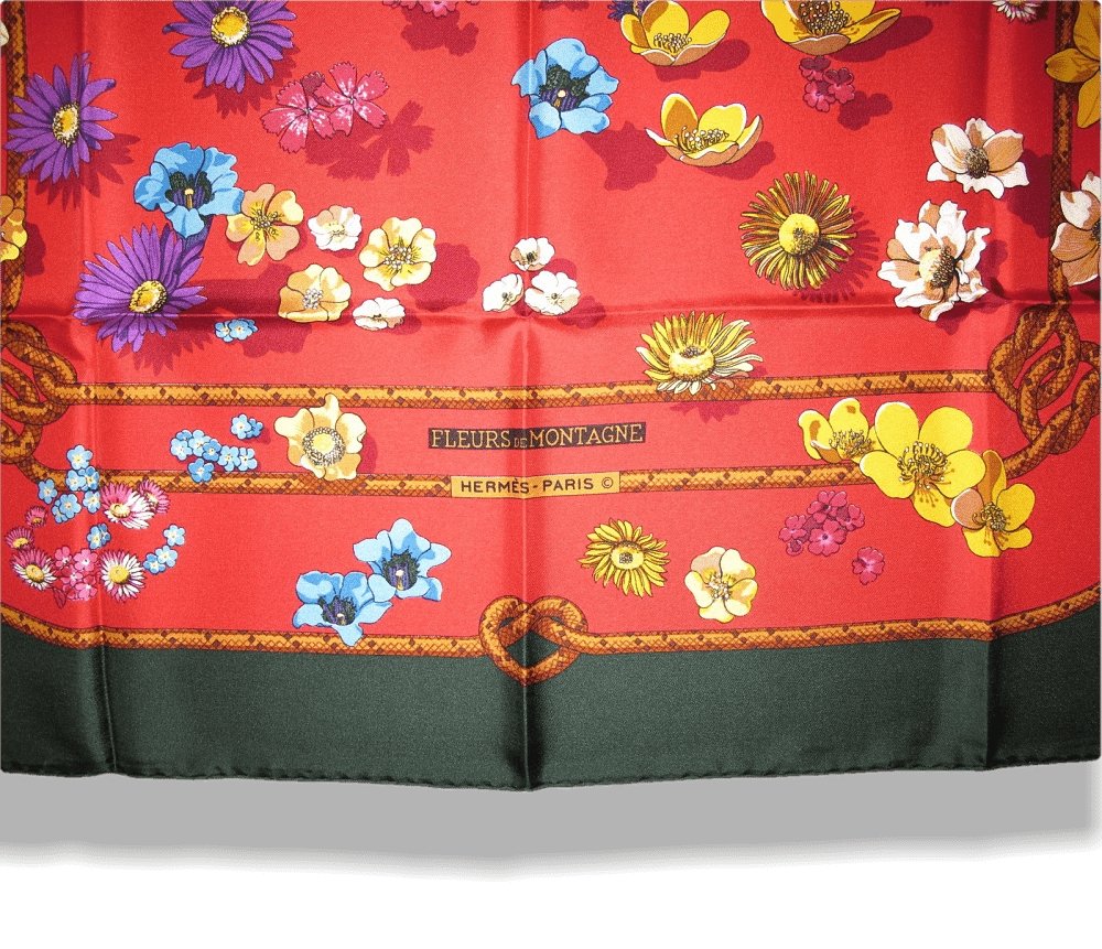 Hermes Fleurs de Montagne Twill scarf