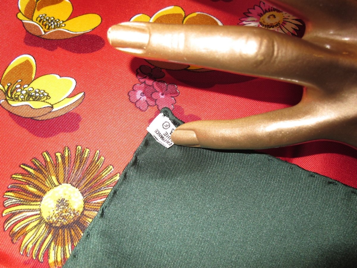 Hermes Fleurs de Montagne Twill scarf