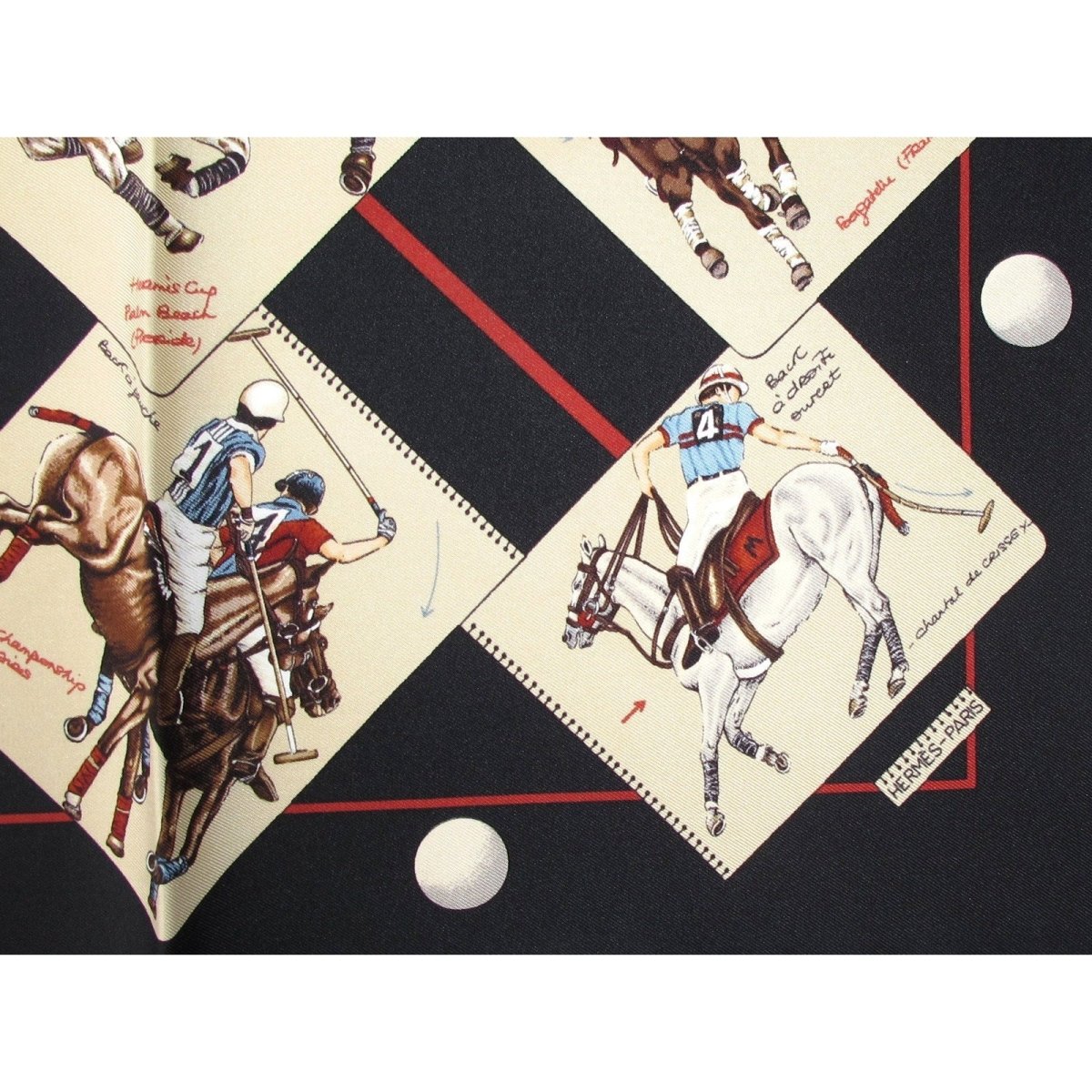 Hermes Le Monde du Polo Twill Gavroche 42cm
