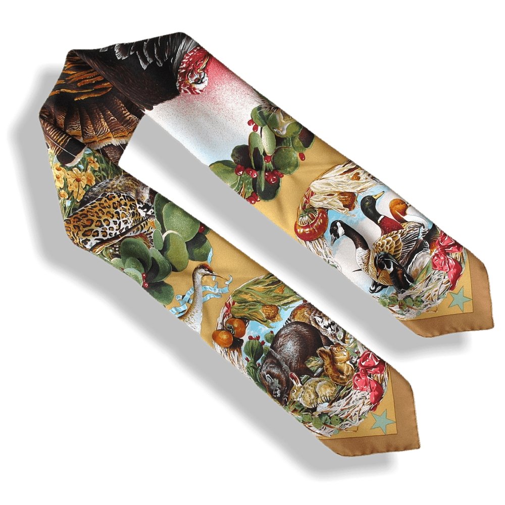 Hermes Faune et Flore du Texas Texas Wildlife by Kermit Oliver Twill 90