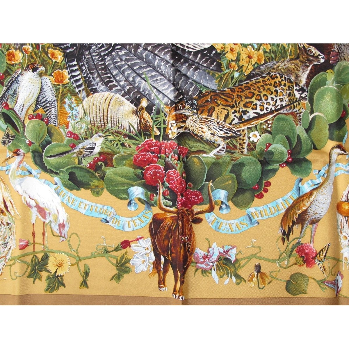 Hermes Faune et Flore du Texas Texas Wildlife by Kermit Oliver Twill 90