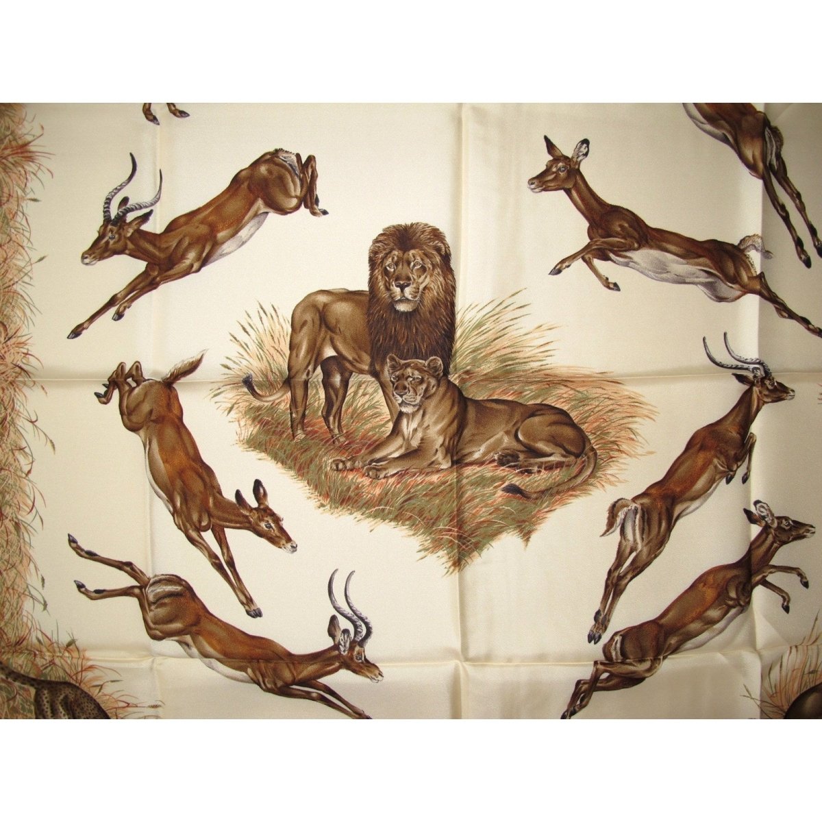 hermes kenya twill scarf