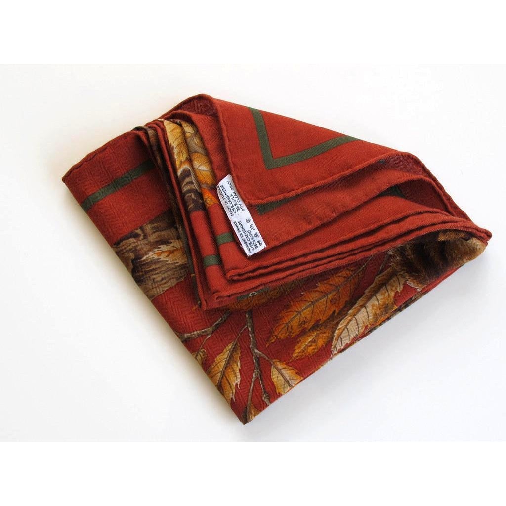 Hermes 90s Brique Casse Noisette by de Jacquelot Cashmere 90