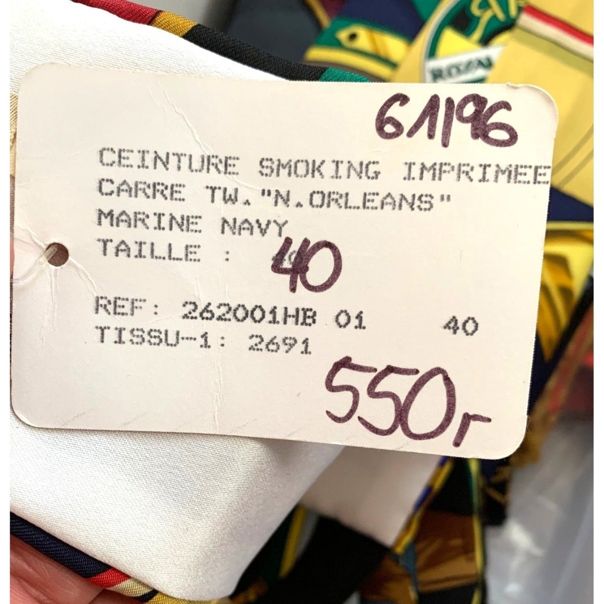 Hermes NEW ORLEANS CREOLE JAZZ Silk Belt