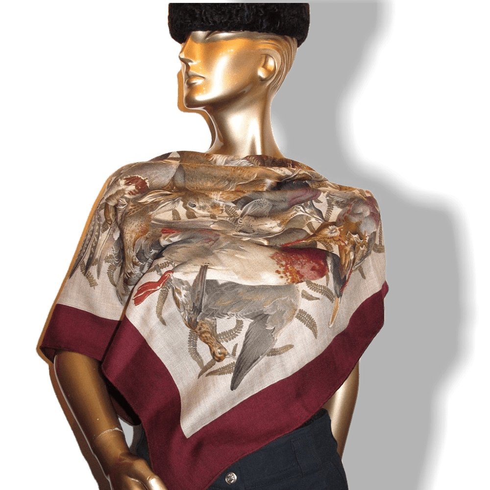 hermes gibiers cashmere 90 linares