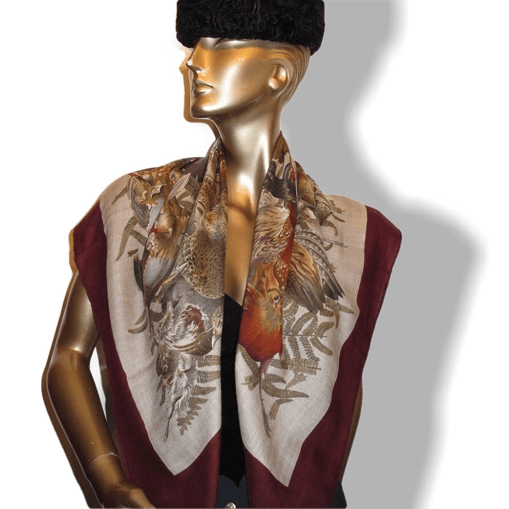 hermes gibiers cashmere 90 linares