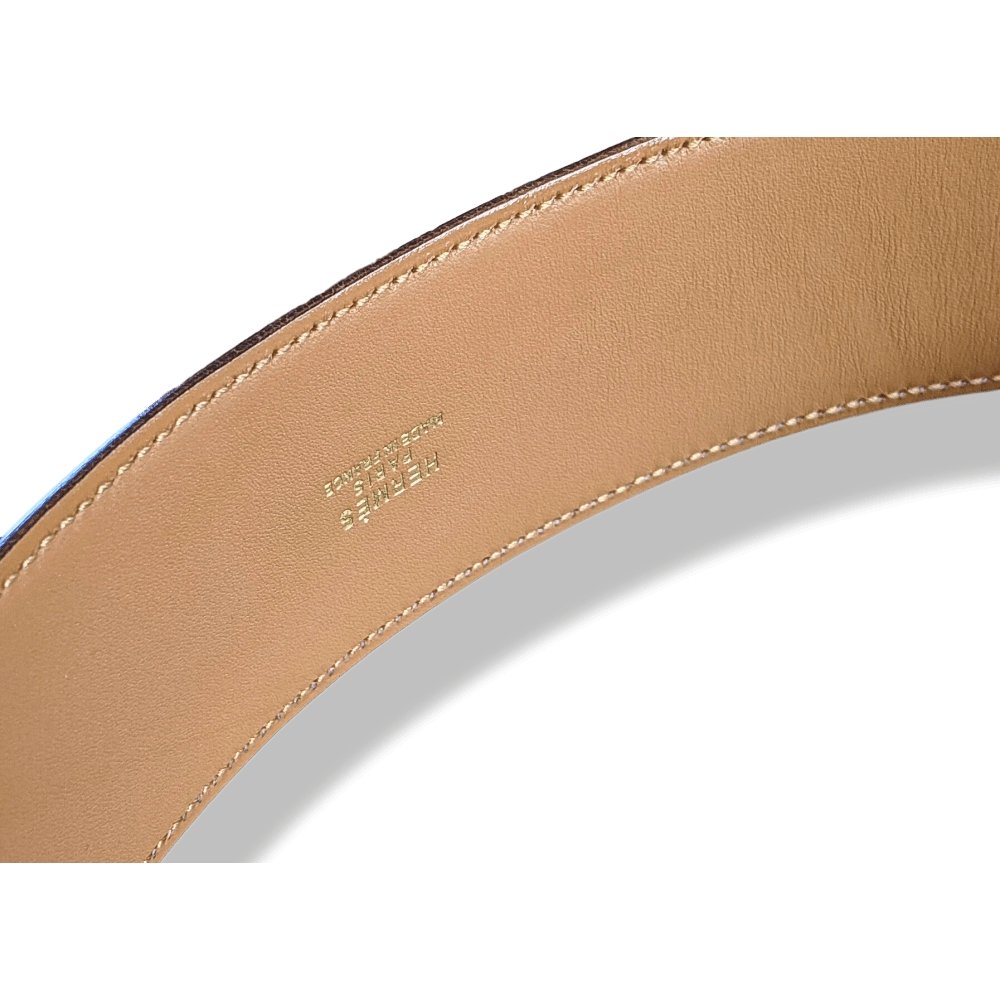 Hermes 1992 Red H Box Calfskin COLLIER DE CHIEN Belt GM Sz85, Mint in Box!
