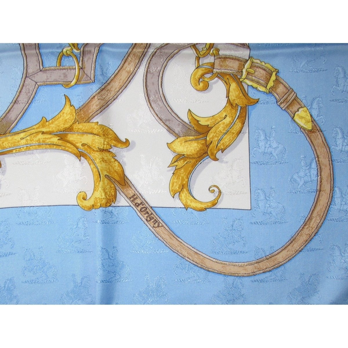 Hermes Instruction du Roy by Henri D'Origny Jacquard Twill Scarf 90