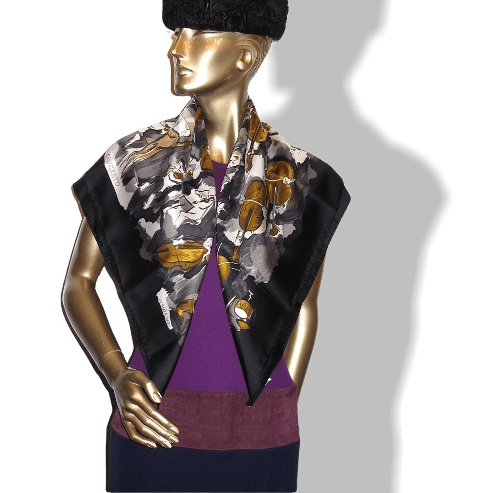 Hermes Concerto by Jean-Louis Clerc Twill Silk 90
