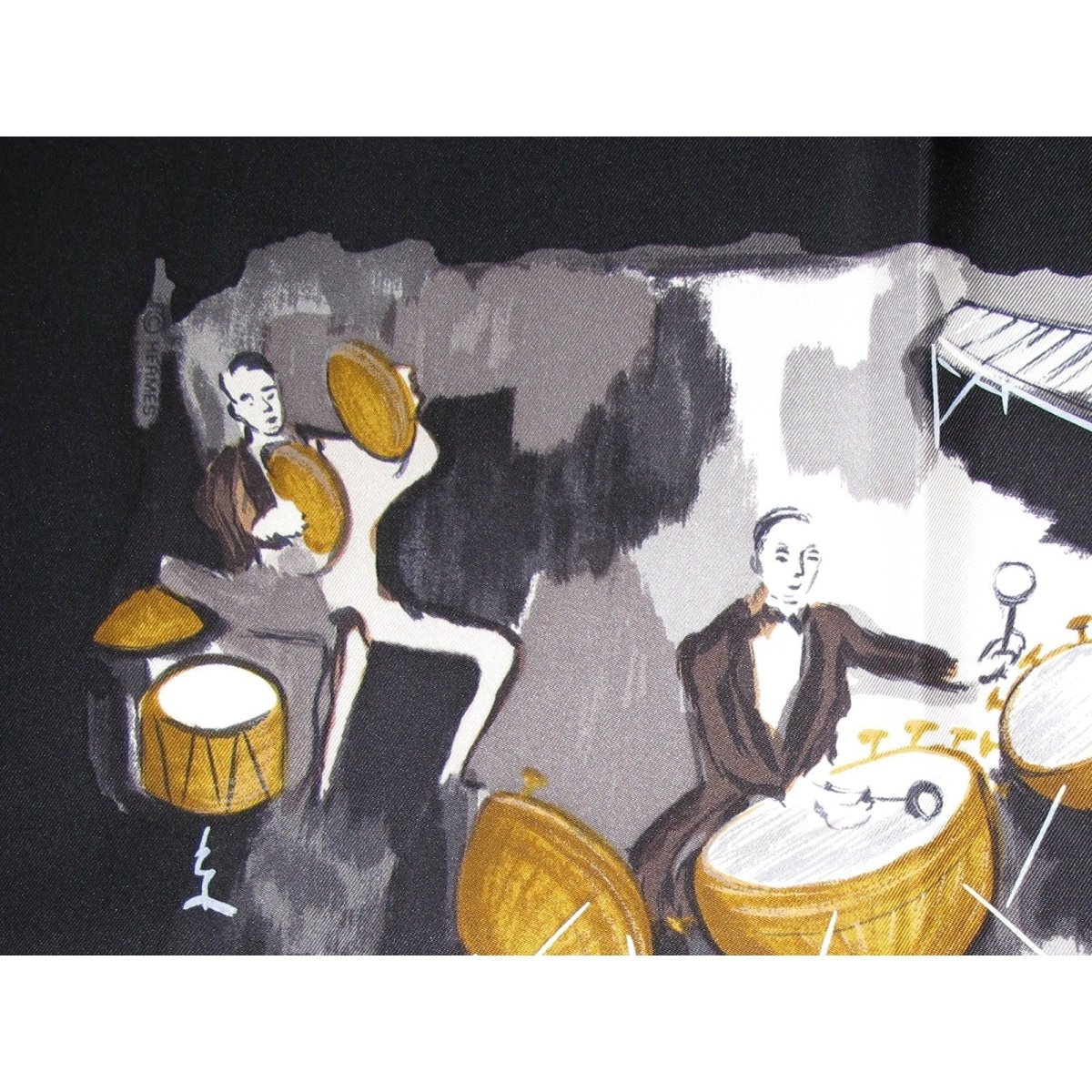 Hermes Concerto by Jean-Louis Clerc Twill Silk 90