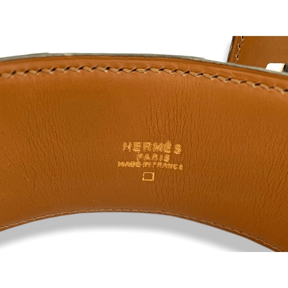 Hermes Crocodile COLLIER DE CHIEN Belt GM Sz78