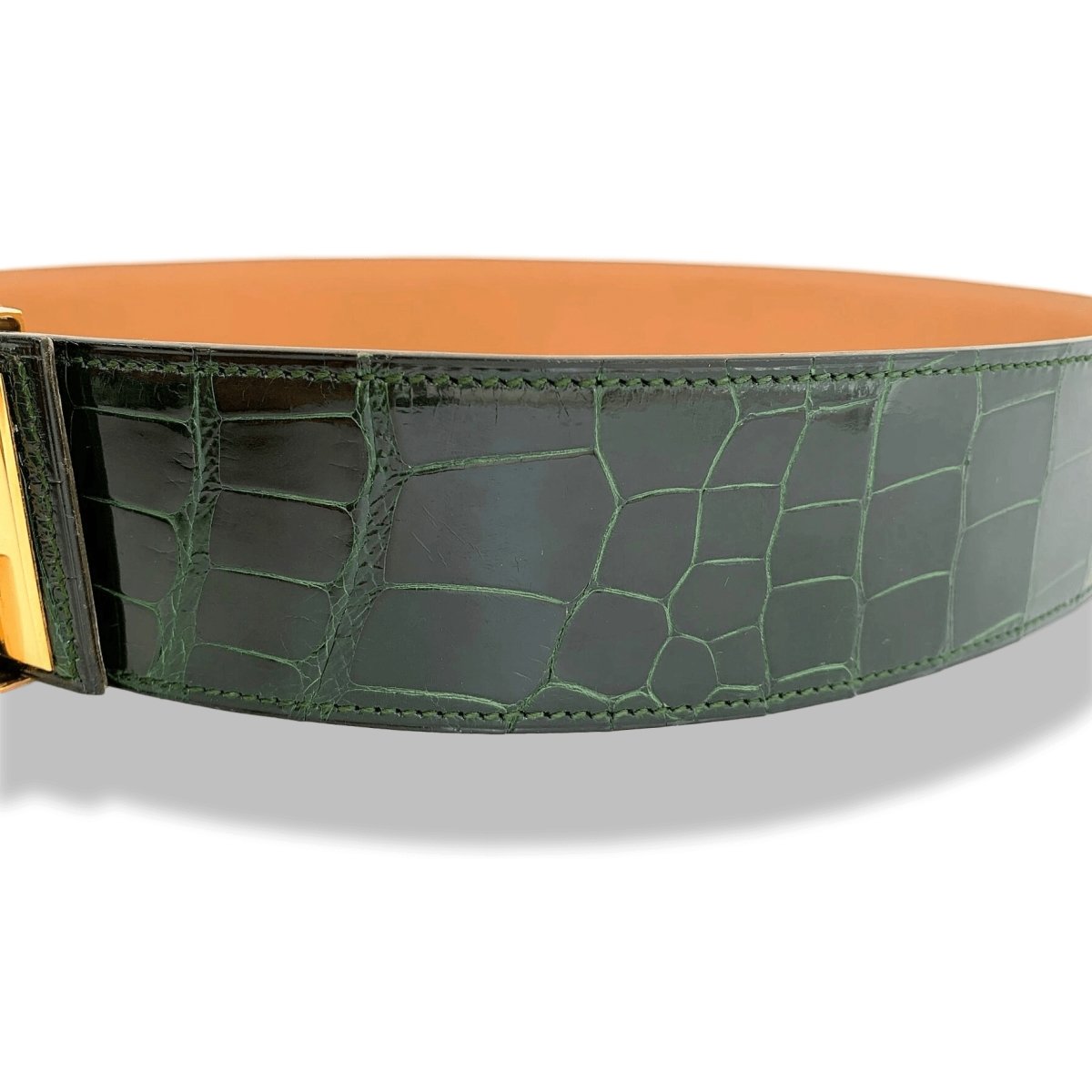 Hermes Crocodile COLLIER DE CHIEN Belt GM Sz85