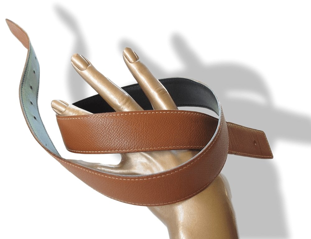 Hermes Leather Reversible Strap Belt