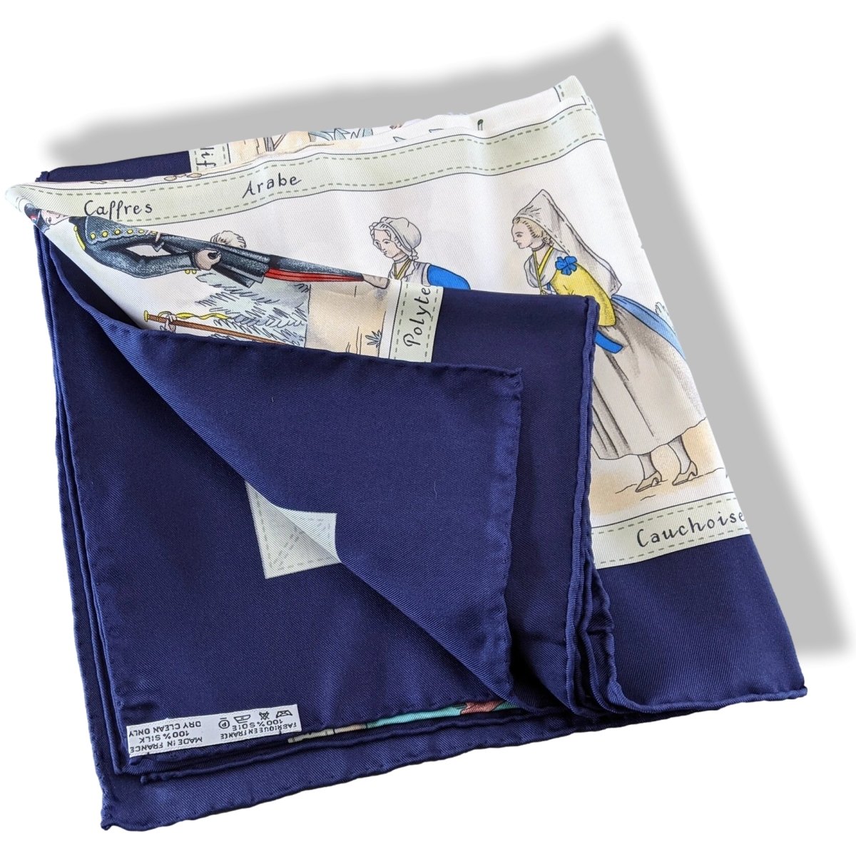 Hermes 1994 Special Limited Issue Ecole Polytechnique 1794 - 1994 Costumes Actuels Twill 90 Carre, RARE in Box!