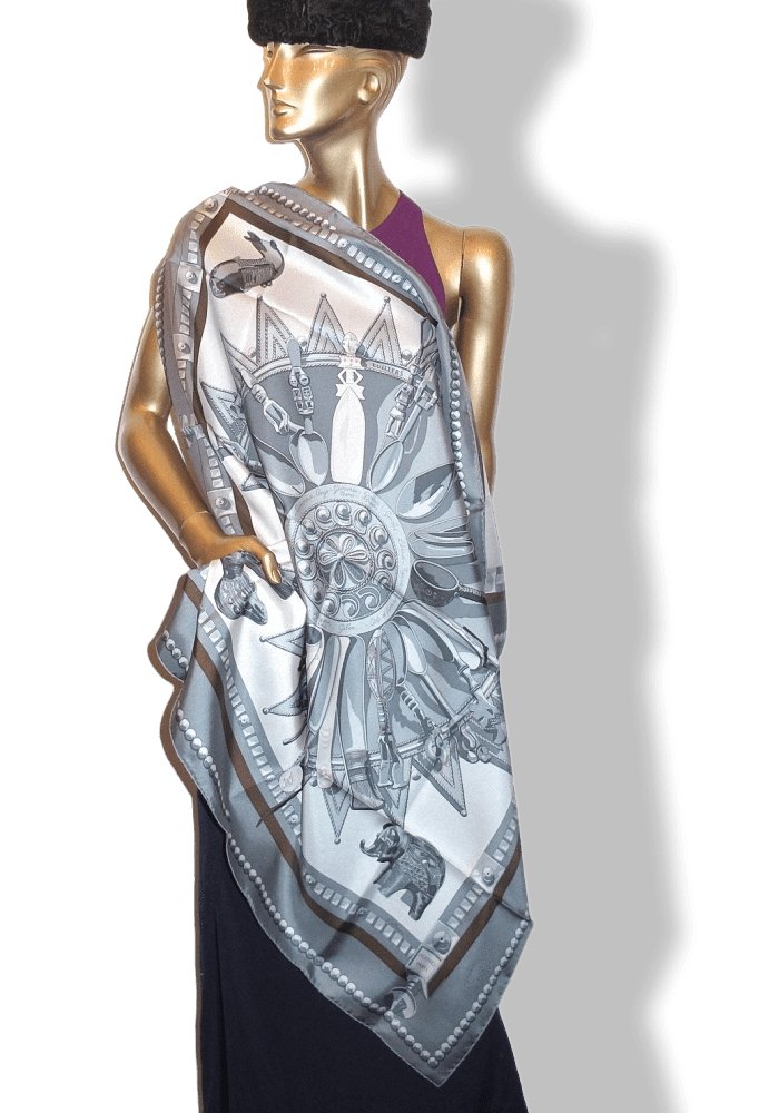 Hermes Cuillers d'Afrique by Caty Latham Twill 90