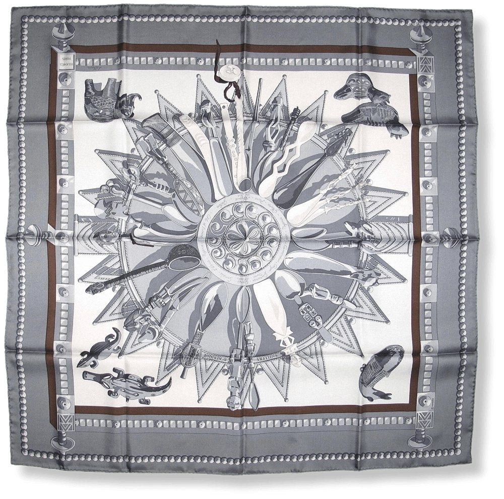 Hermes Cuillers d'Afrique by Caty Latham Twill 90