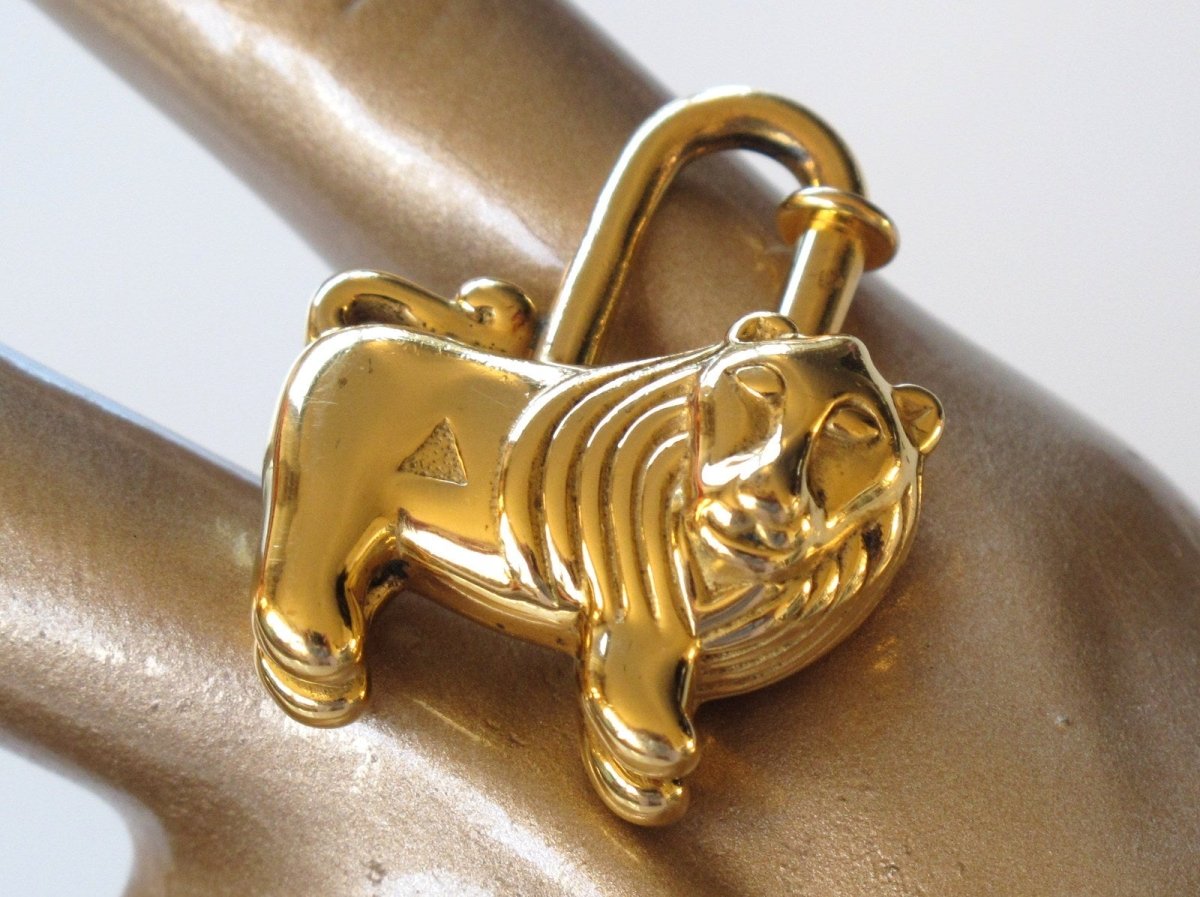 Hermes Limited Africa Lion Bag Charm KeyRings