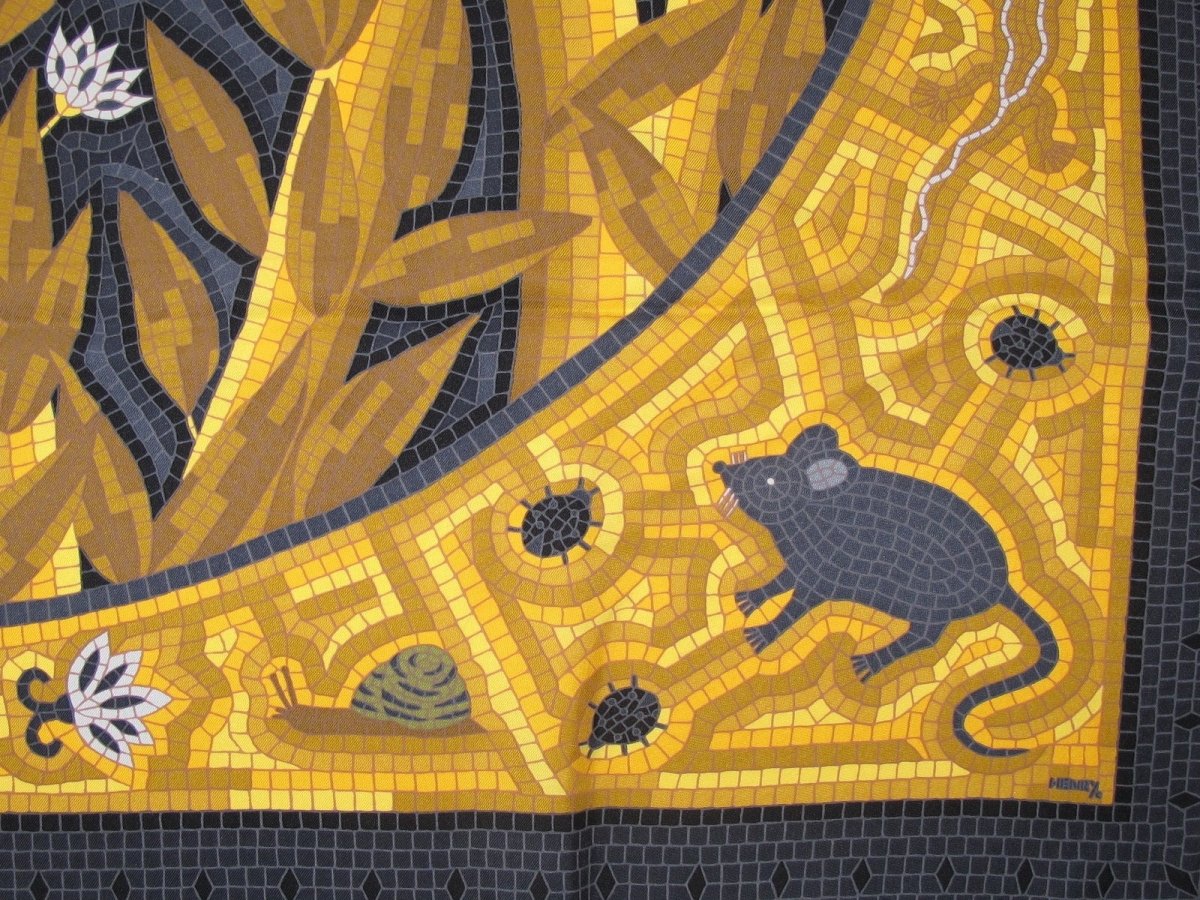 Hermes Mosaics Cave Felem by Christine Henry Twill 90