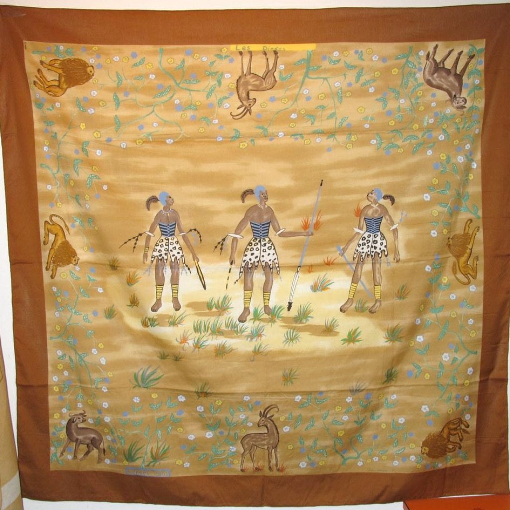 Hermes 1998 Les Dinkas Cotton Pareo