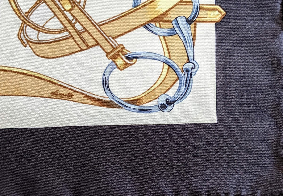 Hermes 1998 Special Issue 100 Jahre Aachen- Laurensberger Rennverein CONCOURS HIPPIQUE by Lamotte Twill 90, RARE, New!