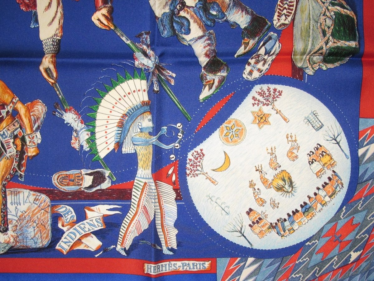 Hermes Les Danses des Indiens by Kermit Oliver Twill 90