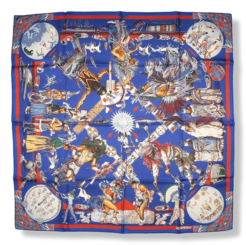 Hermes Les Danses des Indiens by Kermit Oliver Twill 90