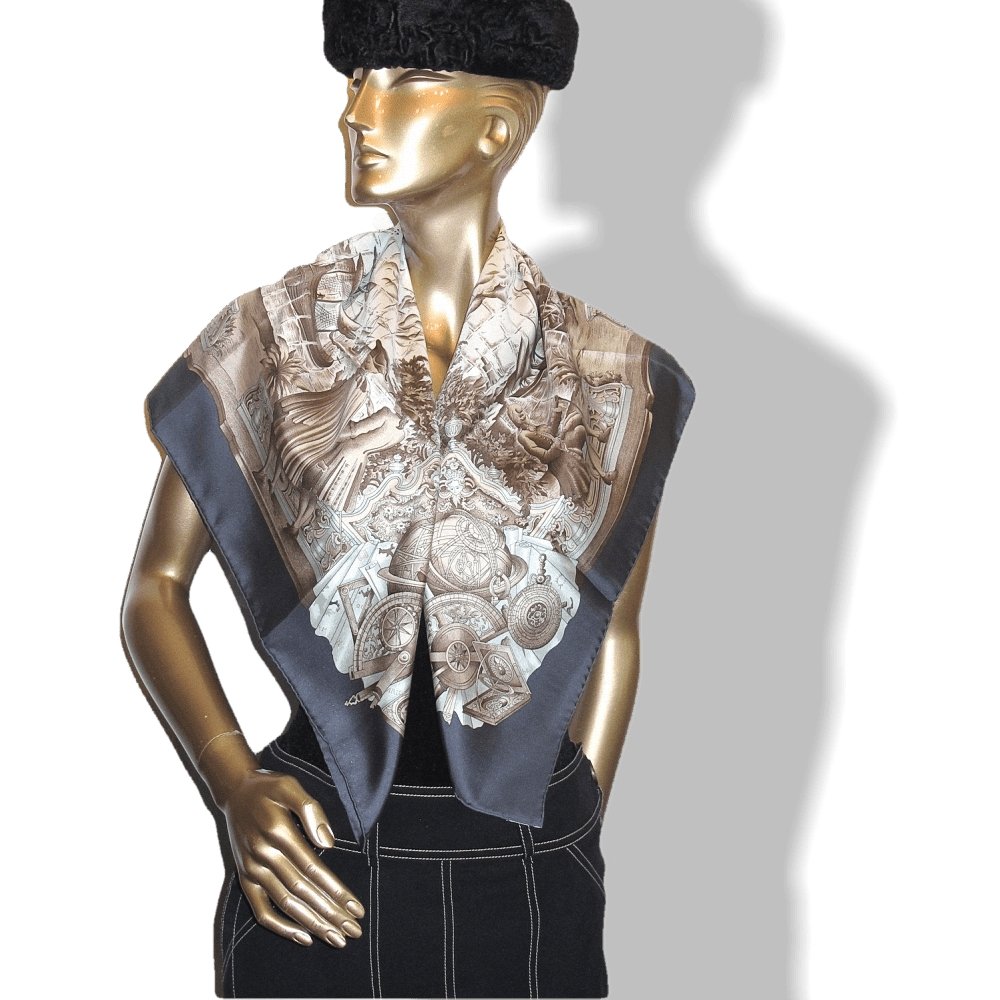 Hermes Azulejos by Catherine Bachet Twill Silk 90