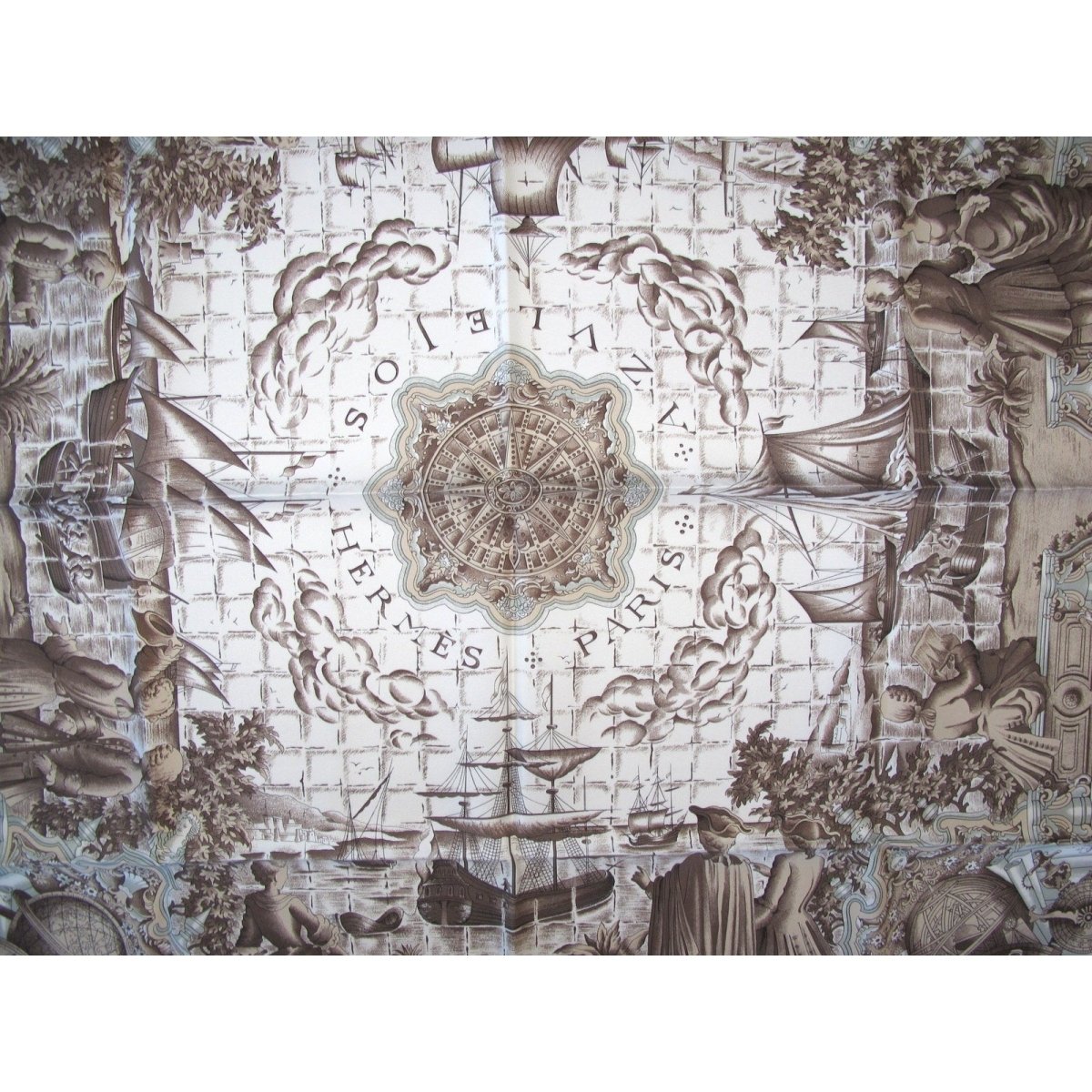 Hermes Azulejos by Catherine Bachet Twill Silk 90
