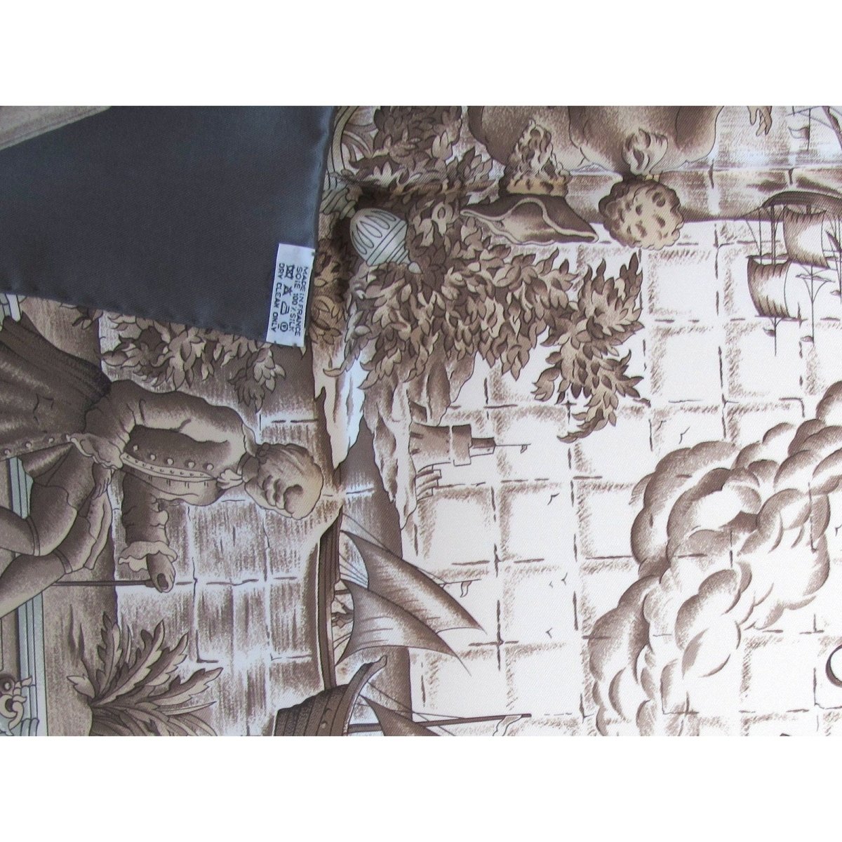 Hermes Azulejos by Catherine Bachet Twill Silk 90