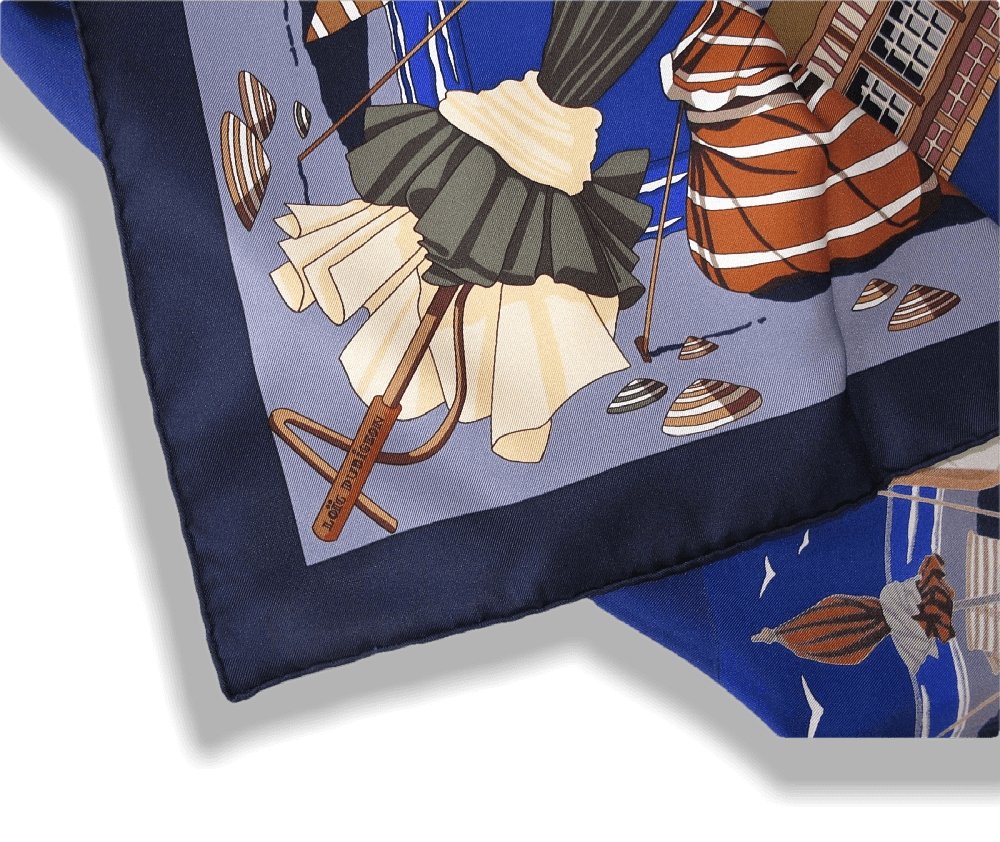 Hermes Limited to Deauville Charmes des plages Normandes Twill 90