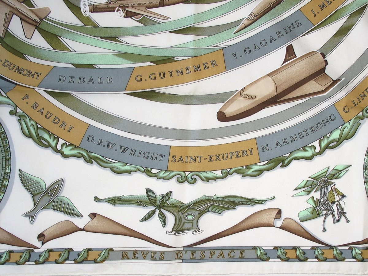 Hermes Reves d'Espace by Michel Duchene Cotton Carre 70