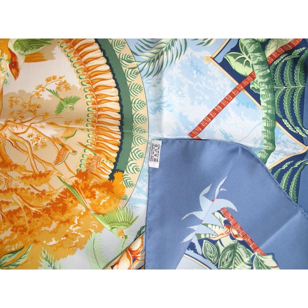 Hermes 2000 Blue/Green/Orange Aloha Twill 90, Box! - poupishop