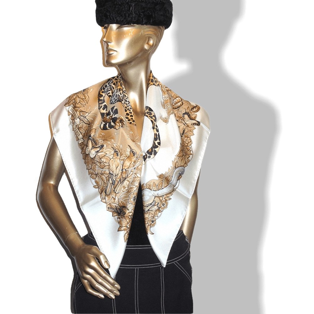 Hermes Jungle Love by Robert Dallet Twill Silk 90